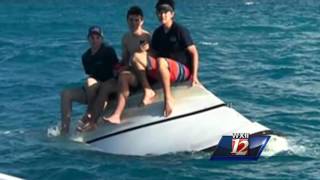 Teens Rescued After Boat Capsizes