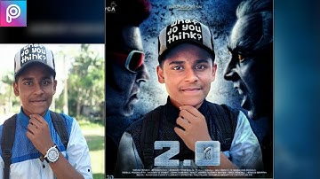 Robot 2.0||superstar Rajnikant||Akshay kumar||PicsArt movie poster editing