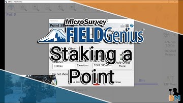 MicroSurvey FieldGenius How To: Staking a Point | Bench Mark