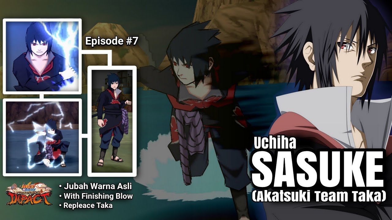 Mod Texture  Naruto Shippuden Ultimate Ninja Impact |  Sasuke Akatsuki Team Taka Game PPSSPP Android