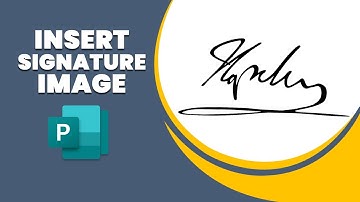 How to insert signature image in publisher