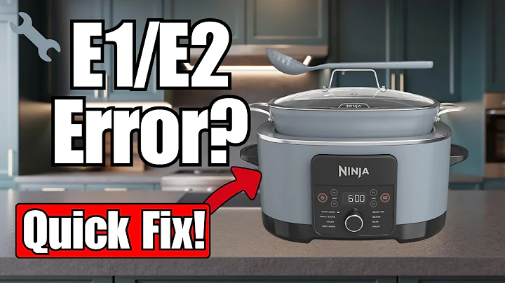Is Your Ninja Foodi PossibleCooker Showing E1 E2? Fast Fix