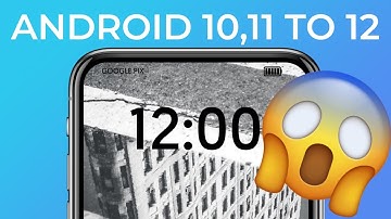 How to get android 12 clock widget in android 11 #shorts