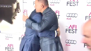 Embracing the bro hug