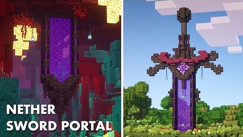 Minecraft: How to build a Nether sword portal 