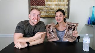 My Wife Eats MREs For The First Time!!! | CRAZY LUCK!