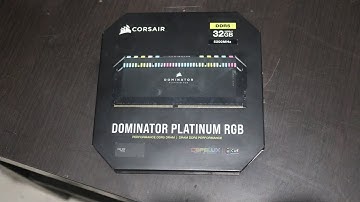 Corsair Dominator Platinum RGB 32GB (2 x16GB)DDR5 5200mhz CL40 Unboxing