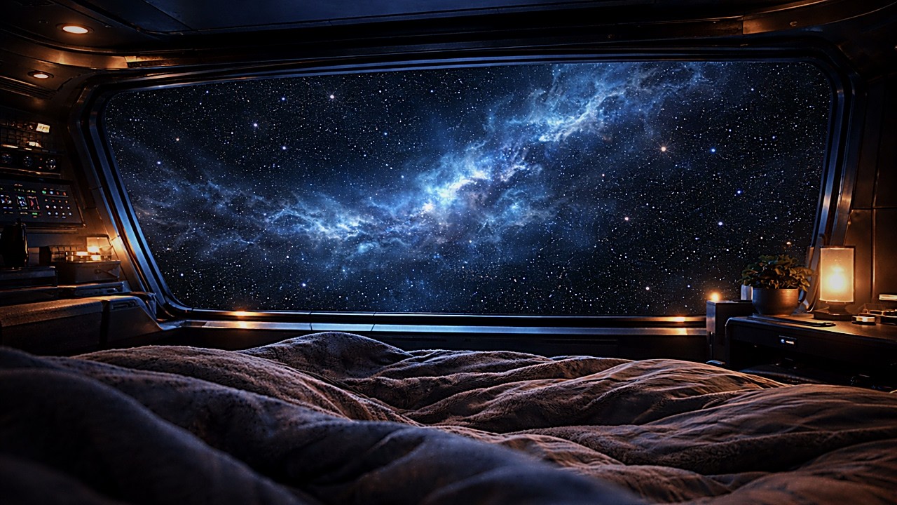 Fall Asleep in 5 Minutes Inside This Space Ship 🚀 Deep Space Sleep ...