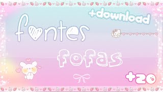 🧁 Pack cute/kawaii fonts for editing! ‧₊˚ (+download in desc.) screenshot 5