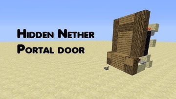 Hidden Nether Portal [Tutorial]