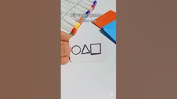 🔴🔺⬛ ✨ Diy squid game invitation card #squidgame