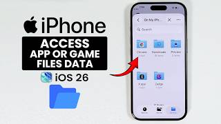نظام iOS 26 - كيفية الوصول إلى بيانات ملفات التطبيقات أو الألعاب على iPhone - العثور على بيانات ا... screenshot 5