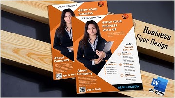 Advance Business Flyer Design MS Word | A4 Brochure Design #Leaflet Design in Microsoft Word BY AR