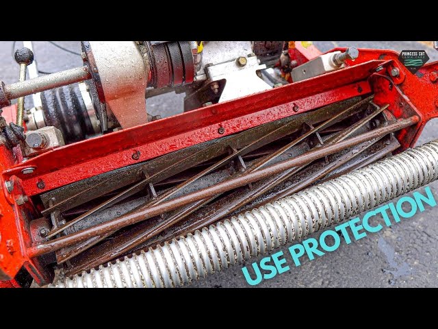 How to Use a Reel Mower  Sharpen, Lube & Adjust 