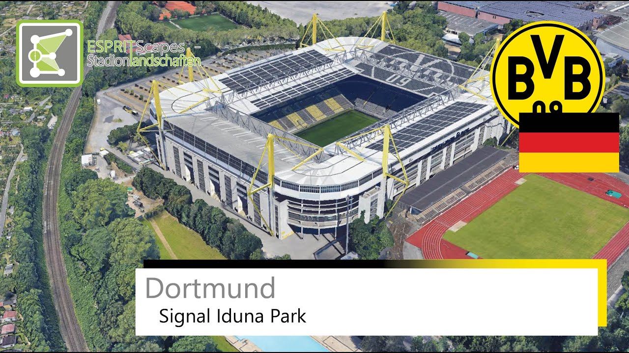 Signal Iduna Park Borussia Dortmund Google Earth 360° Rotation