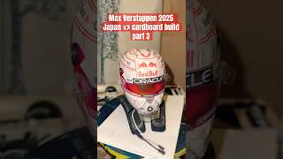 Max Verstappen 2025 🇯🇵 helmet build pt 3 #artandcraft #artwork #maxverstappen #art #f1 #redbull