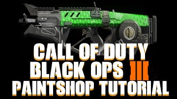 COD BO3 / Call of Duty Black Ops 3 BETA : Scaley Gun Camo Paintshop Tutorial
