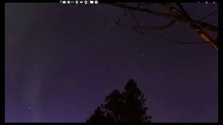 DSCN0490 color tweak slow play multiple UAP or craft flying during the northern lights #nasa #space