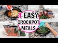 4 DUMP AND GO SLOW COOKER RECIPES //  EASY CROCKPOT MEALS // Fall Recipes