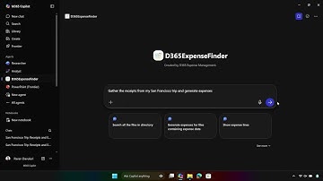Expense Management using Dynamics 365 agent in M365 Copilot