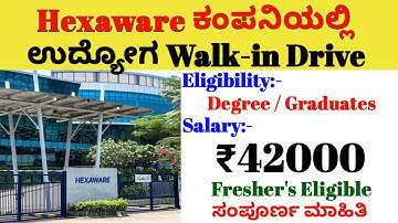 Freshers Don’t Miss! Hexaware Hiring | Direct Walk-In | Good Salary