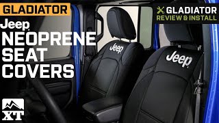 Jeep Gladiator JT Officially Licensed Jeep Neoprene Front and Rear Seat Covers Review & Install