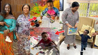 First Lady Rebecca's 1yr Old Ghanaian Painter Sets World Record