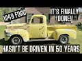 This ford f1 hasnt been on the road in 50 years
