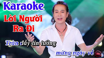 [KARAOKE]  -  Lời Người Ra Đi -  Ngô Quốc Linh