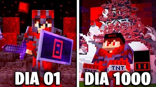 SOBREVIVI 1000 DIAS EXPLODINDO BASES SECRETAS NESSE SERVIDOR DE MINECRAFT