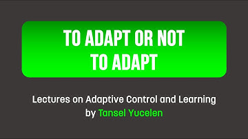 To Adapt or Not to Adapt (Lectures on Adaptive Control and Learning)