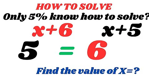 Math Olympiad Question 5^x+6=6^x+5|| a nice exponent problem|| Beautiful Exponential Equation||Math
