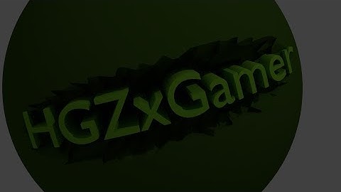 Blender  - Carved Text Tutorial