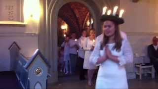 Mentiqa Odenses Lucia optog i Gråbrødre Kirke 2013