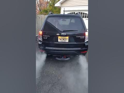 Subaru forester oil consumption smokey exhaust - YouTube