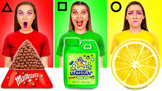 Geometric Food Challenge  Darada Bests Funny Kitchen Tricks