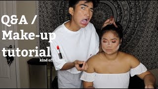 Doing my Sisters Makeup / Q and A