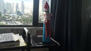 I put the elf on the shelf in weird positions