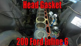 How to install cylinder head  200 C.I. Inline 6 Ford