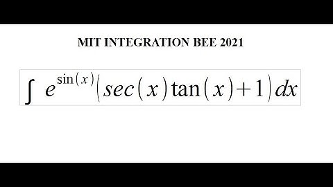 UC Berkeley Integration Bee 2021 Final Round (Task 2)