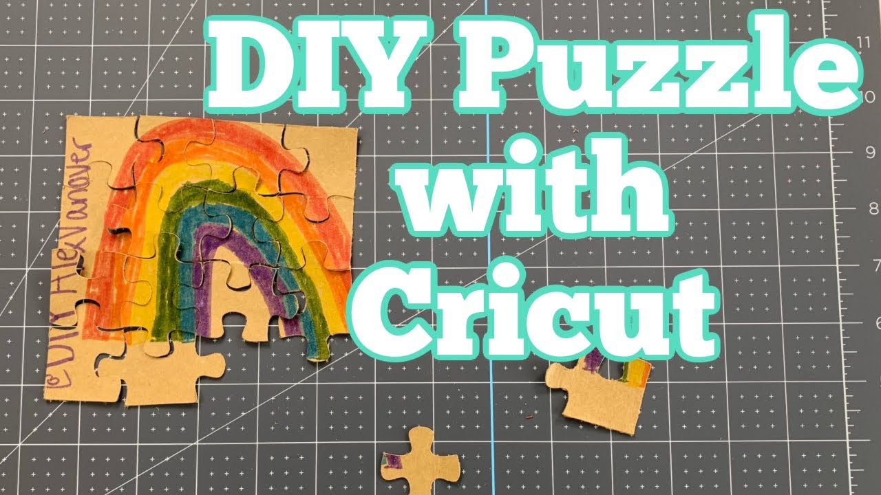 Easy DIY Puzzle with Cricut  Diy puzzles, Cardstock crafts, Cricut crafts