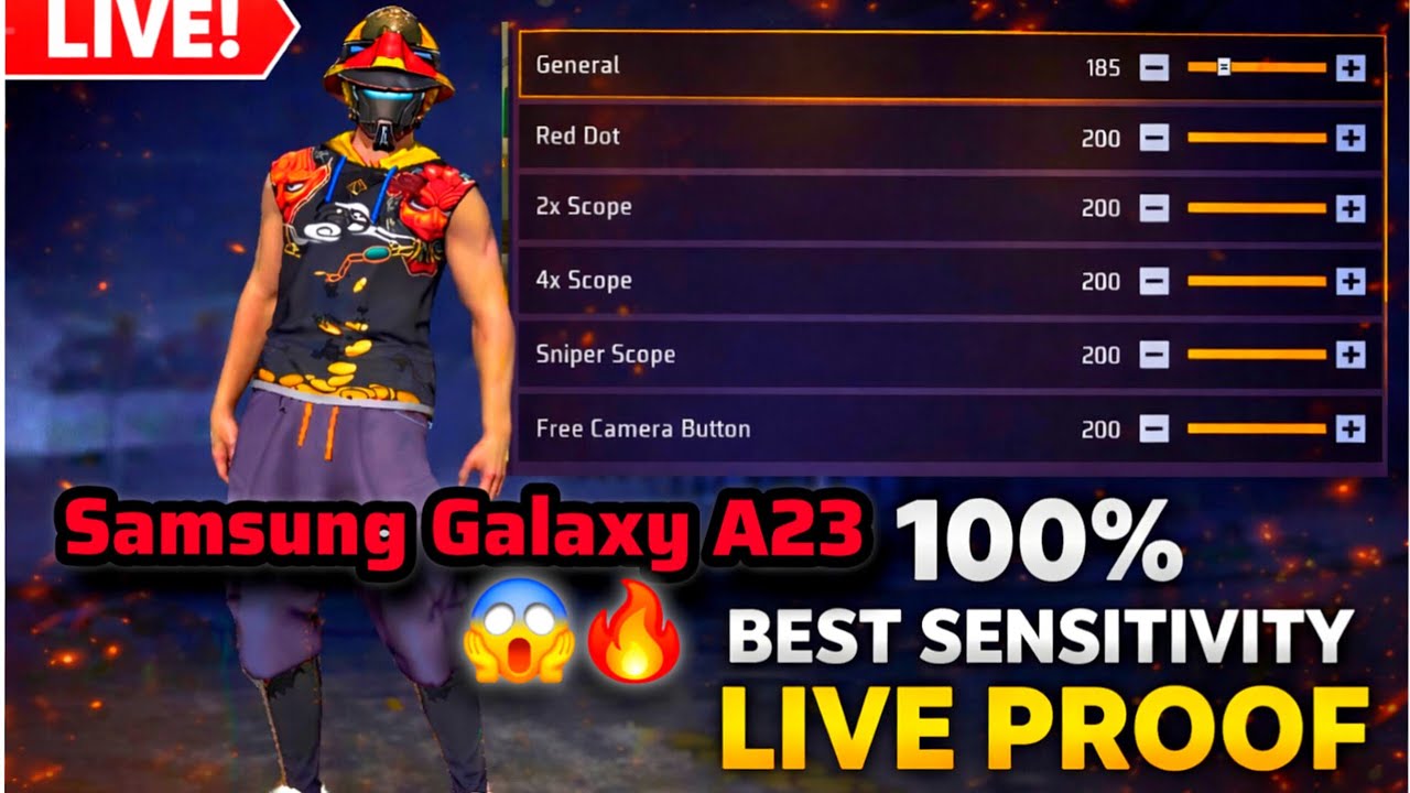 Best Sensitivity Live Proof🔥| Samsung Galaxy A23 Free Fire Headshot #freefire #freefireindia #gaming
