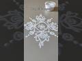 simple rangoli design #rangoli #3-3dots rangoli