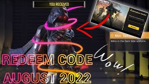 Codm Redeem Code august 2022 | Today Redeem Code Codm 2022 | New Redeem Code Codm | Codm Codes 2022