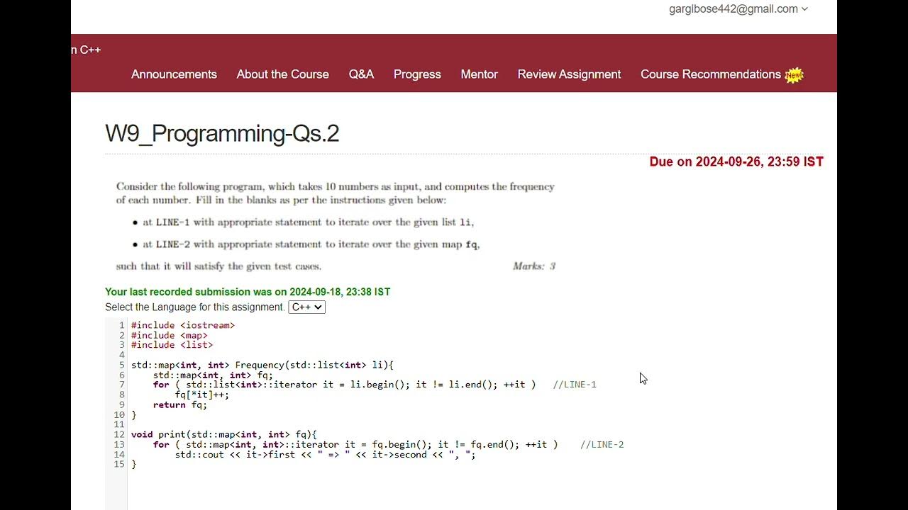 NPTEL || WEEK 9 || PROGRAMMING IN MODERN C++ || WEEK 9 PROGRAMMING ...