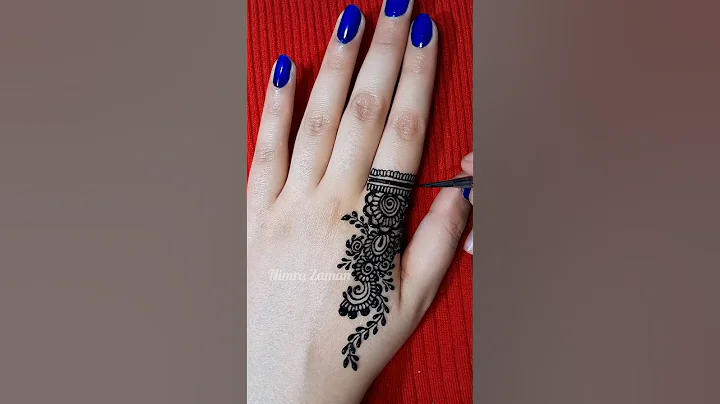 #shorts one finger mehndi tattoo design #mehndi #henna #fingermehndidesign