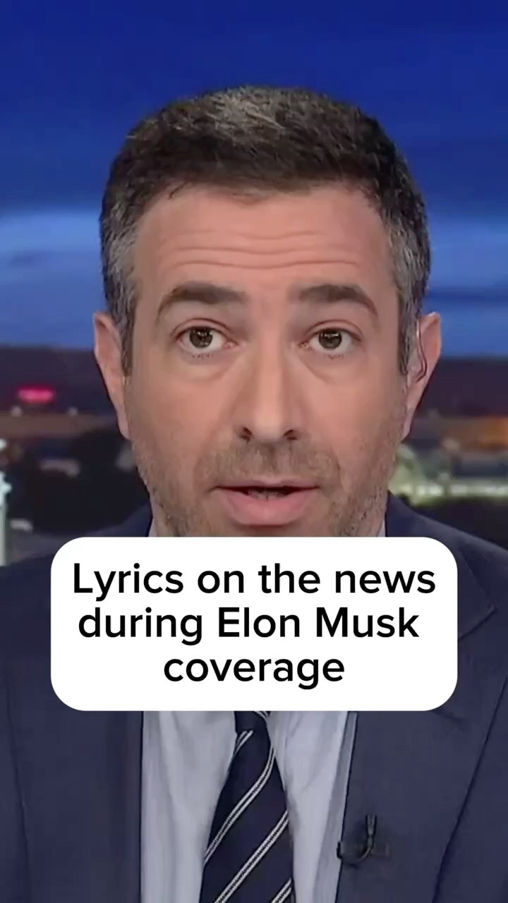 Lyrics on the news during Elon Musk coverage