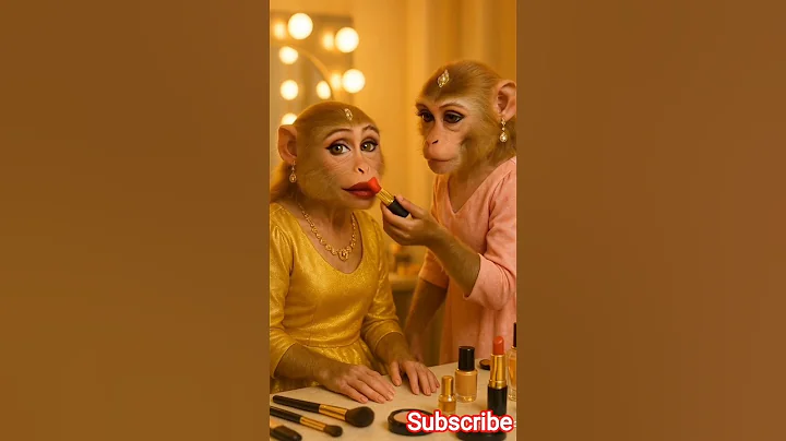 monkey's magic💄 bridal makeup 🤩#funny #explore #viralfyp #usbridal #1millionviews