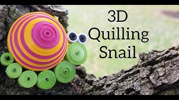 3D Quilling Snail | DIY Crafts | How to make Quilling Snail | DIY Paper Quilling