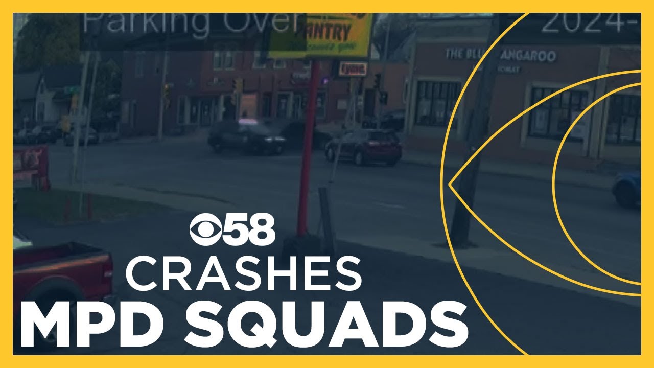 MPD squad cars involved in multiple crashes in 1 night - YouTube